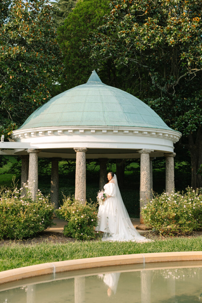 Maymont Italian Gardens Gazebo Bridal Portraits