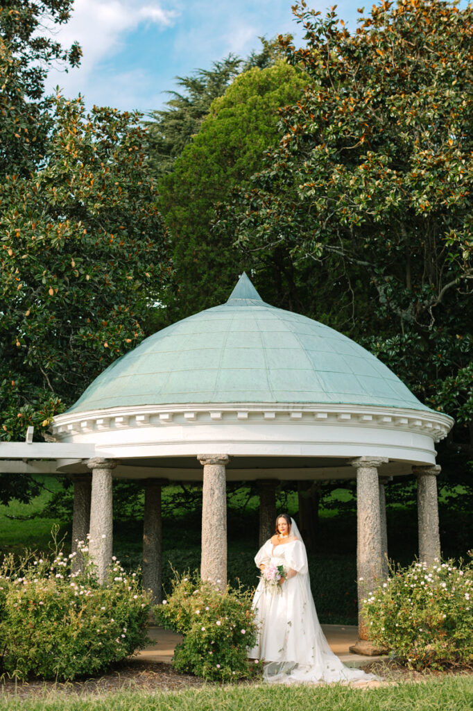 Maymont Italian Gardens Gazebo Bridal Portraits