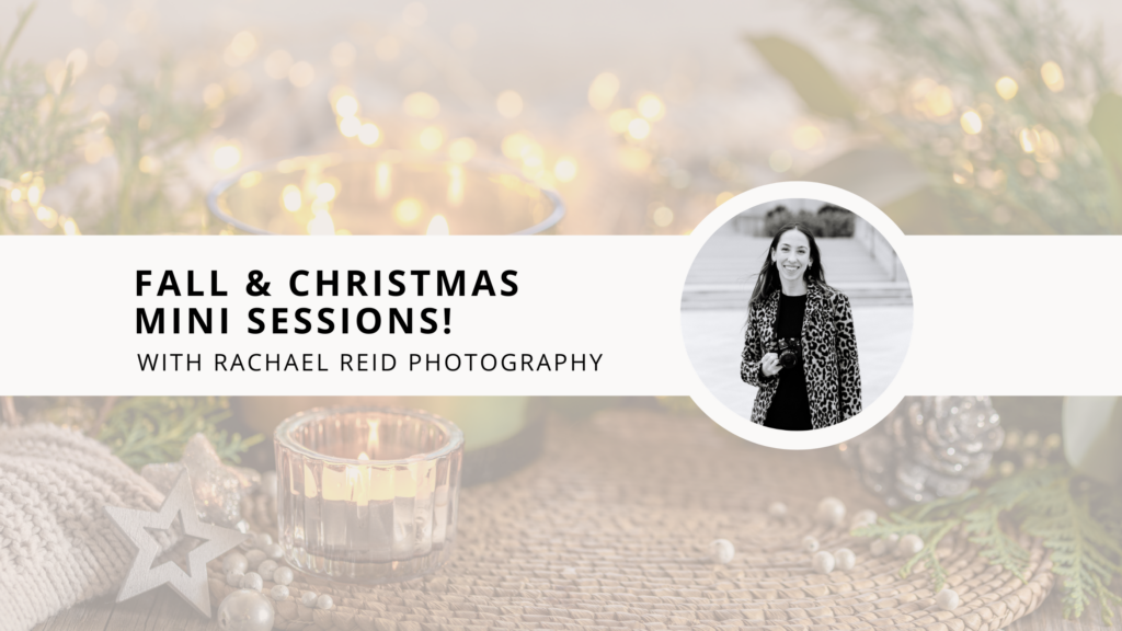Fall and Christmas mini sessions with Rachael Reid Photography in Yorktown and Poquoson, Virginia